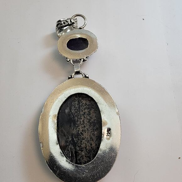 Necklace Pendants Tiffany Stone & Dendritic Jasper in Sterling Silver Jewelry - Picture 2 of 10